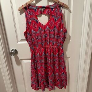 Q&A Red dress with Bandana Pattern- Size Medium